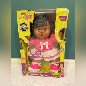 African American 2004 Just Kidz Cheerleader Electronic Talking Doll - RARE